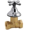 FV - LLAVE DE PASO BASE HH - 3/4" BRONCE