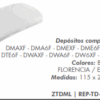 FERRUM REPUESTO - TAPA BLANCO P/DEP. OVAL C/BOTON