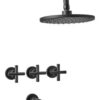 PEIRANO - GRIFERIA DUCHA C/TRANSF. BLACK FABRIC CC
